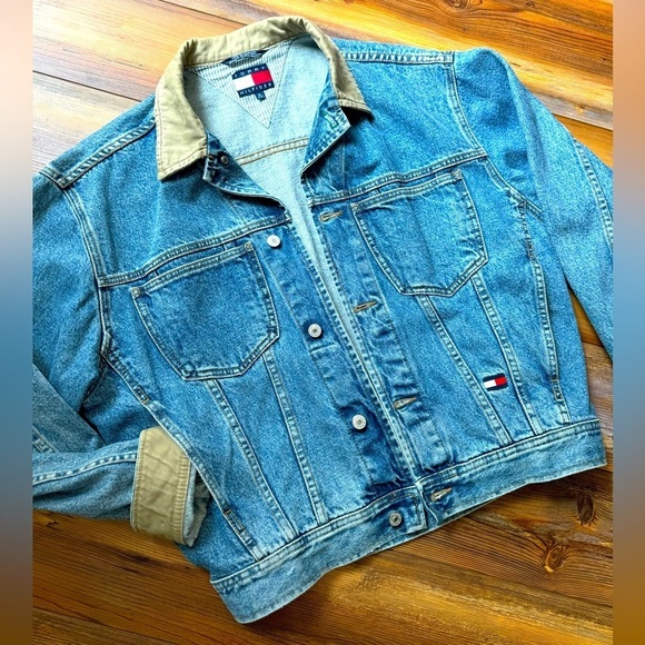 Tommy Hilfiger classic 1990s denim jacket size medium - Picture 1 of 10